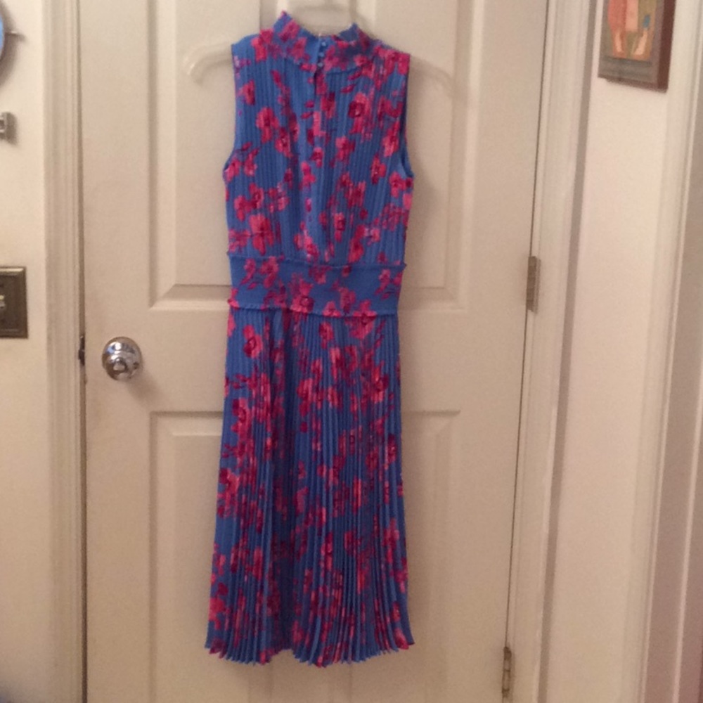 Pleated cherry blossom dress.